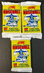 1990 SCORE BASEBALL PACKS FACTORY SEALED