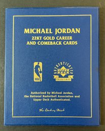 2001 DABURY MINT 22KT CARD SET MICHAEL JORDAN