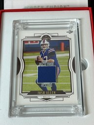 JERSEY FUSION GAME USED PATCH CARD JOSH ALLEN IN BOX