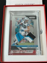 JERSEY FUSION 6/10 GAME USED GREG OLSEN IN BOX