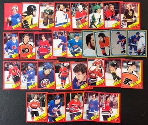 1983 McDonalds Nhl Hockey Sticker Lot