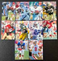 SET OF FLEER 1994 LEAGUE LEADER FOOTBALL CARDS