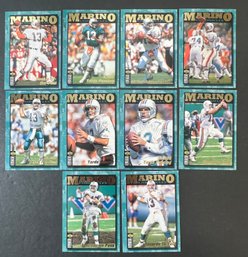 LOT OF 1995 UPPER DECK MARINO CHRONICLES FOOTBALL CARDS