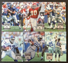 LOT OF 6 1993 PLAYOFF PROMO FOOTBALL CARDS