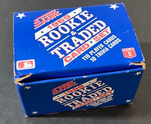 1989 SCORE ROOKIE & TRADED BASEBALL BOX