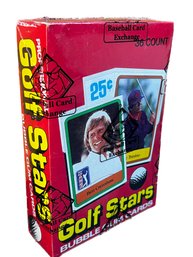 1981 DONRUSS GOLF STARS TRADING CARD BOX 36 PACKS FACTORY SEALED BBCE NICKLAUS ROOKIE SHOWING