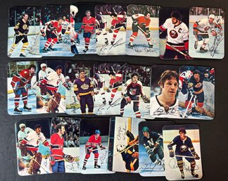 1977 TOPPS HOCKEY GLOSSY INSERTS LOT OF CARDS