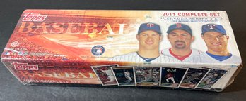 2011 Topps Baseball Complete Set Series 1 And 2 With Red Parallels