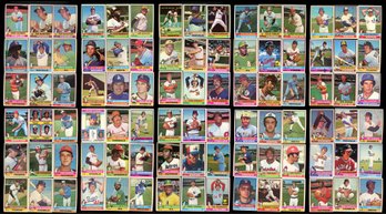 1976 Topps Baseball Lot Of 90