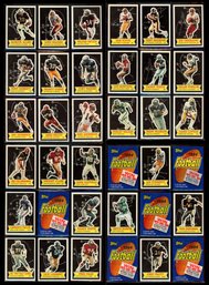 1984 TOPPS FOOTBALL STARS COMPLETE INSERT SET NM WITH 6 WRAPPERS