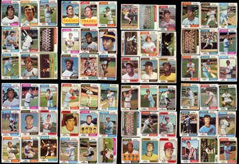 1974 Topps Baseball Lot Of 72