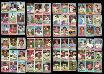 1976 Topps Baseball Lot Of 72