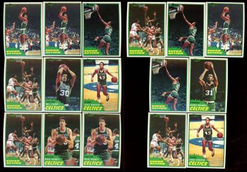 1981 Topps Basketball Boston Celtics Lot Of 16
