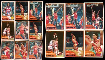 1981 Topps Basketball Atlanta Hawks Lot Of 15
