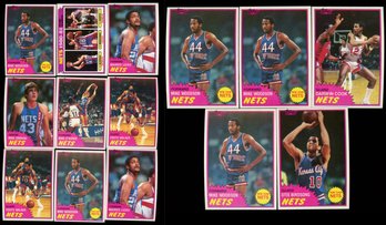 1981 Topps Basketball New Jersey Nets Lot Of 14
