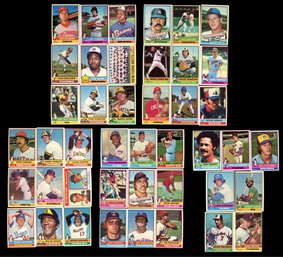1976 Topps Baseball Lot Of 43