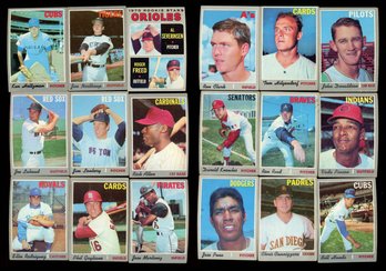 1970 Topps Baseball Lot Of 18