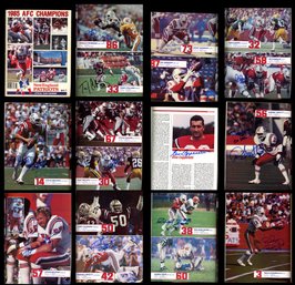 1985 New England Patriots Yearbook With 12 Autographs