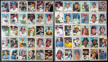 1978 Topps Baseball Lot Of 60