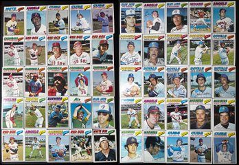 1977 Topps Baseball Lot Of 50