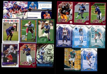 NFL ROOKIE CARD LOT OF 16 WITH #'D CARD