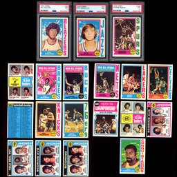 1974 Topps Basketball Complete Set 1-264 NM ~ GEORGE GERVIN / BILL WALTON ROOKIES & MARAVICH PSA ~ IN BINDER