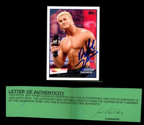 DOLPH ZIGGLER AUTOGRAPHED CARD WITH COA WWF