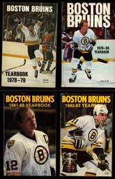 BOSTON BRUINS YEARBOOKS 1979 - 1983 (4)