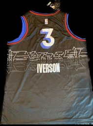 ALLEN IVERSON NIKE CITY EDITION REPLICA JERSEY SIZE X-LARGE