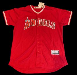 MIKE TROUT MAJESTIC REPLICA JERSEY ANGELS SIZE XL