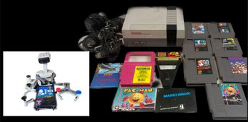 ORIGINAL NINTENDO NES SYSTEM WITH 7 GAMES / 3 CONTROLLERS & GRYROMITE WITH ROBOT (PICKUP ONLY)