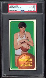 Pete Maravich Rookie 1970 Topps Basketball #123 PSA 6