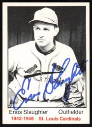 AUTOGRAPHED 1983 TCMA ENOS SLAUGHTER