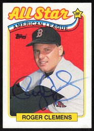 AUTOGRAPHED 1989 TOPPS ROGER CLEMENS