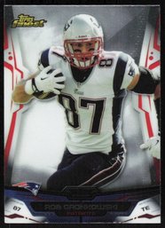 2014 TOPPS FINEST ROB GRONKOWSKI NFL CARD