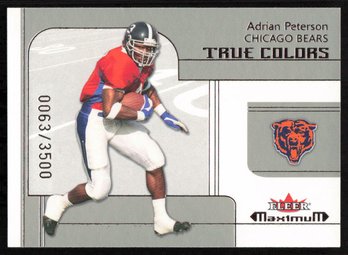 2002 ADRIAN PETERSON FLEER ROOKIE #258 Serial Numbered