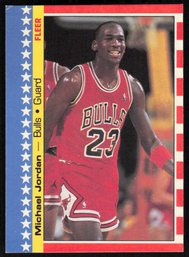 1987 Fleer Sticker Michael Jordan #2 CHICAGO BULLS