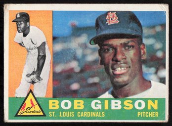 1960 TOPPS #73 BOB GIBSON BASEBALL CARD