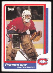 1986 TOPPS PATRICK ROY ROOKIE