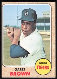 1968 GATES BROWN TOPPS #583 BASEBALL CARD