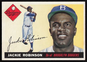 1955 Topps Baseball #50 Jackie Robinson Baseball Card