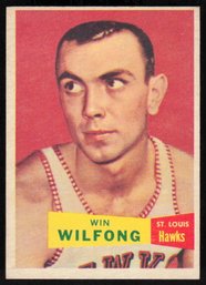 1957 TOPPS WILFONG BASKETBALL CARD