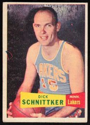 1957 TOPPS DICK SCHNITTKER BASKETBALL CARD