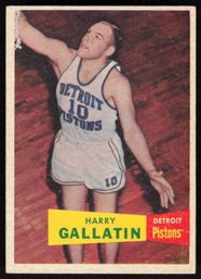 1957 TOPPS HARRY GALLATIN BASKETBALL CARD