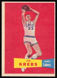 1957 TOPPS JIM KREBS BASKETBALL CARD