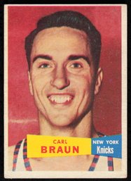 1957 TOPPS CARL BRAUN BASKETBALL CARD