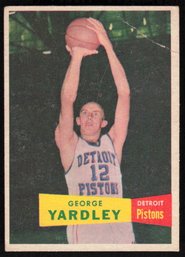 1957 TOPPS #2 GEORGE YARDLEY BASKETBALL CARD