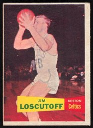 1957 TOPPS #39 JIM LOSCUTOFF BASKETBALL CARD