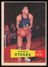 1957 TOPPS #42 MAURICE STOKES BASKETBALL CARD