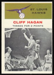 1961 FLEER #53 CLIFF HAGAN BASKETBALL CARD